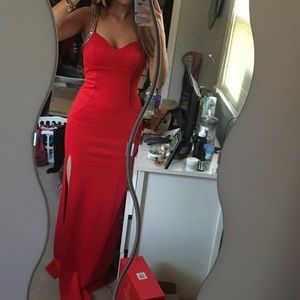 Red prom dress